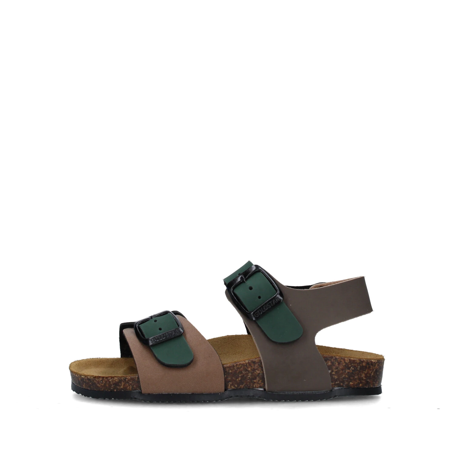 SANDALI BASSI GS8805 BAMBINO MARRONE VERDE