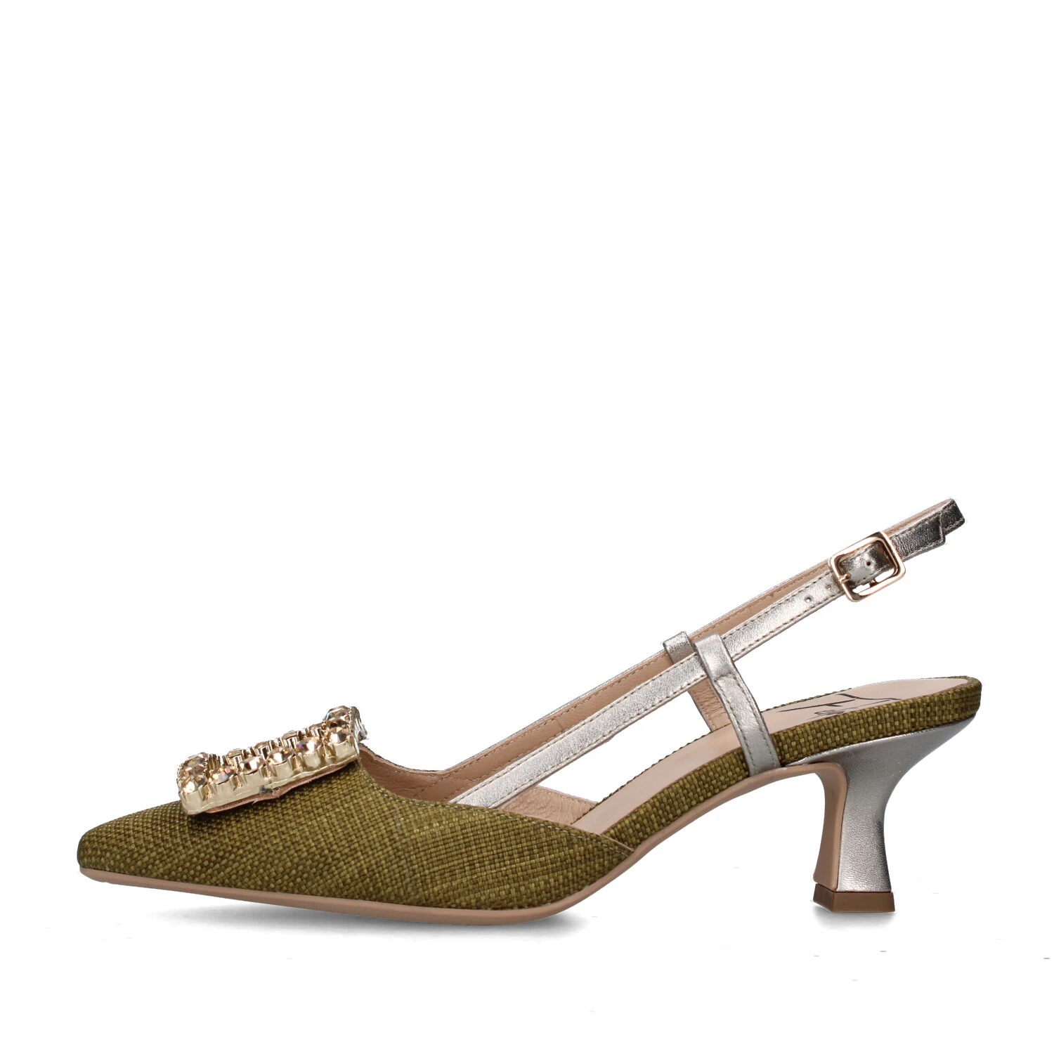 Décolleté slingback rosse da Donna con tacco a campana 7,5 cm Swish Jeans