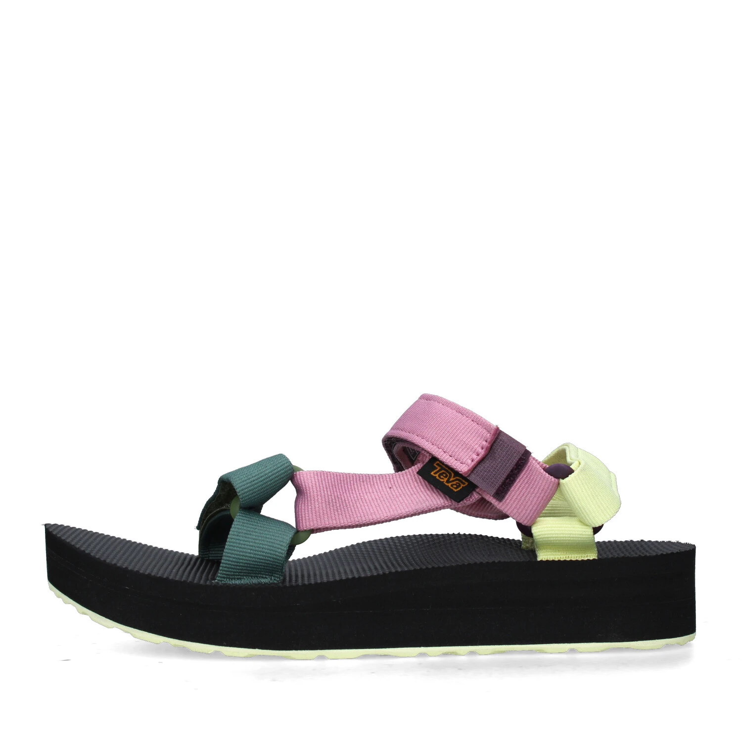 SANDALI CON ZEPPA 1090969 NERO LILLA