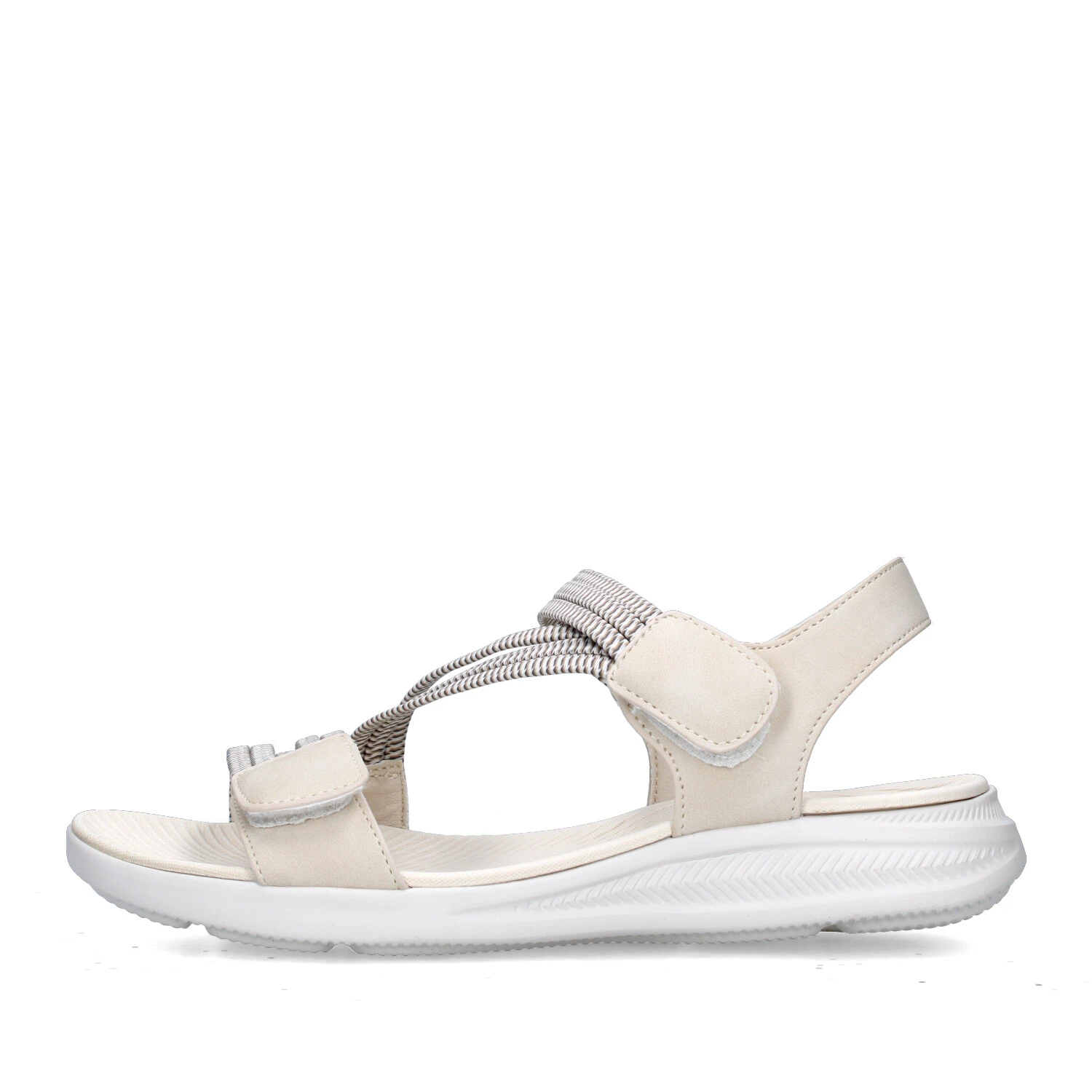 SANDALI CON ZEPPA MCS101 DONNA BEIGE