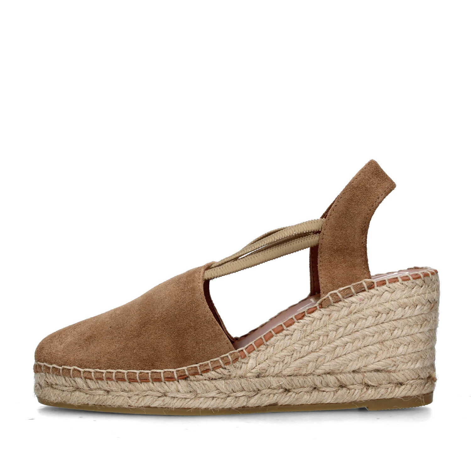 SANDALI CON ZEPPA 1824 ESPADRILLAS DONNA CUOIO