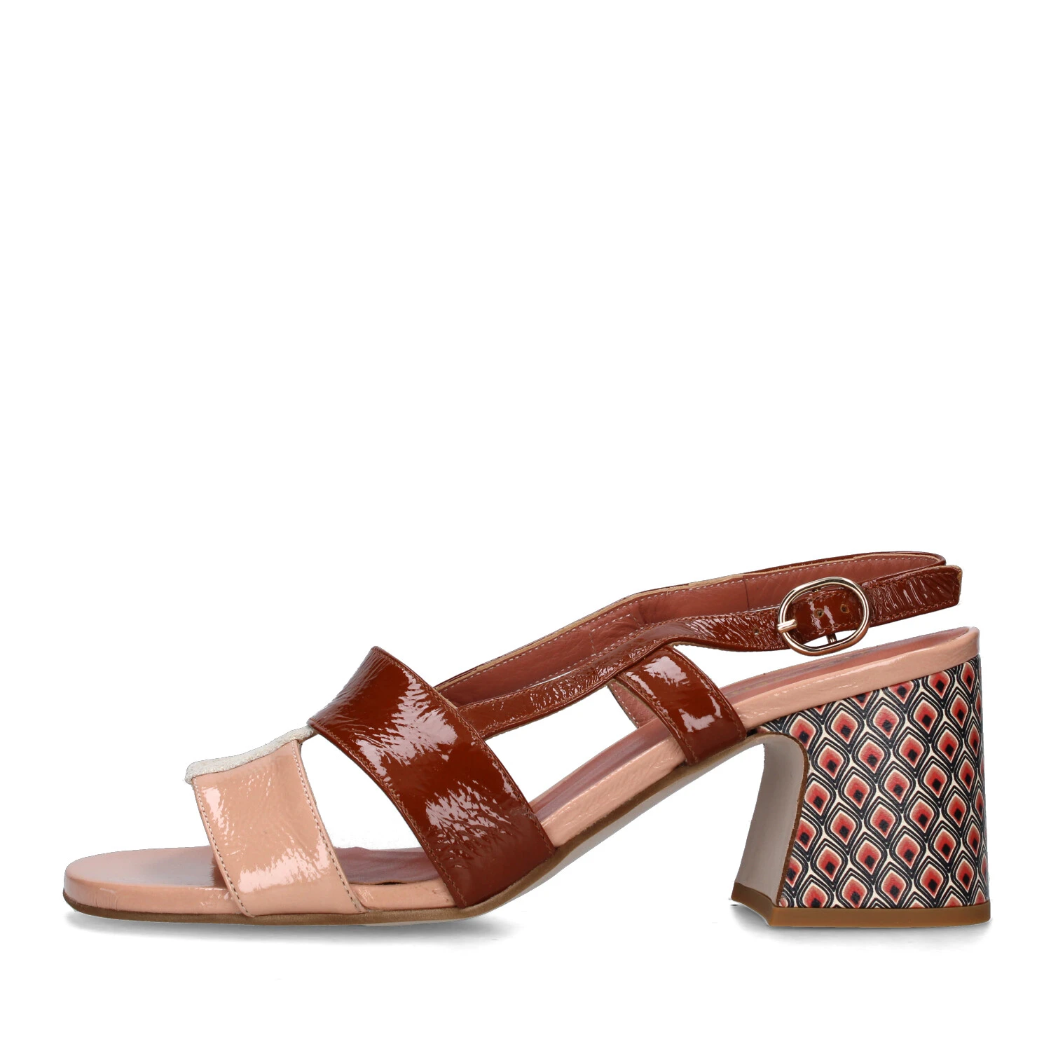 SANDALI TACCO ALTO D104Z DONNA ROSA