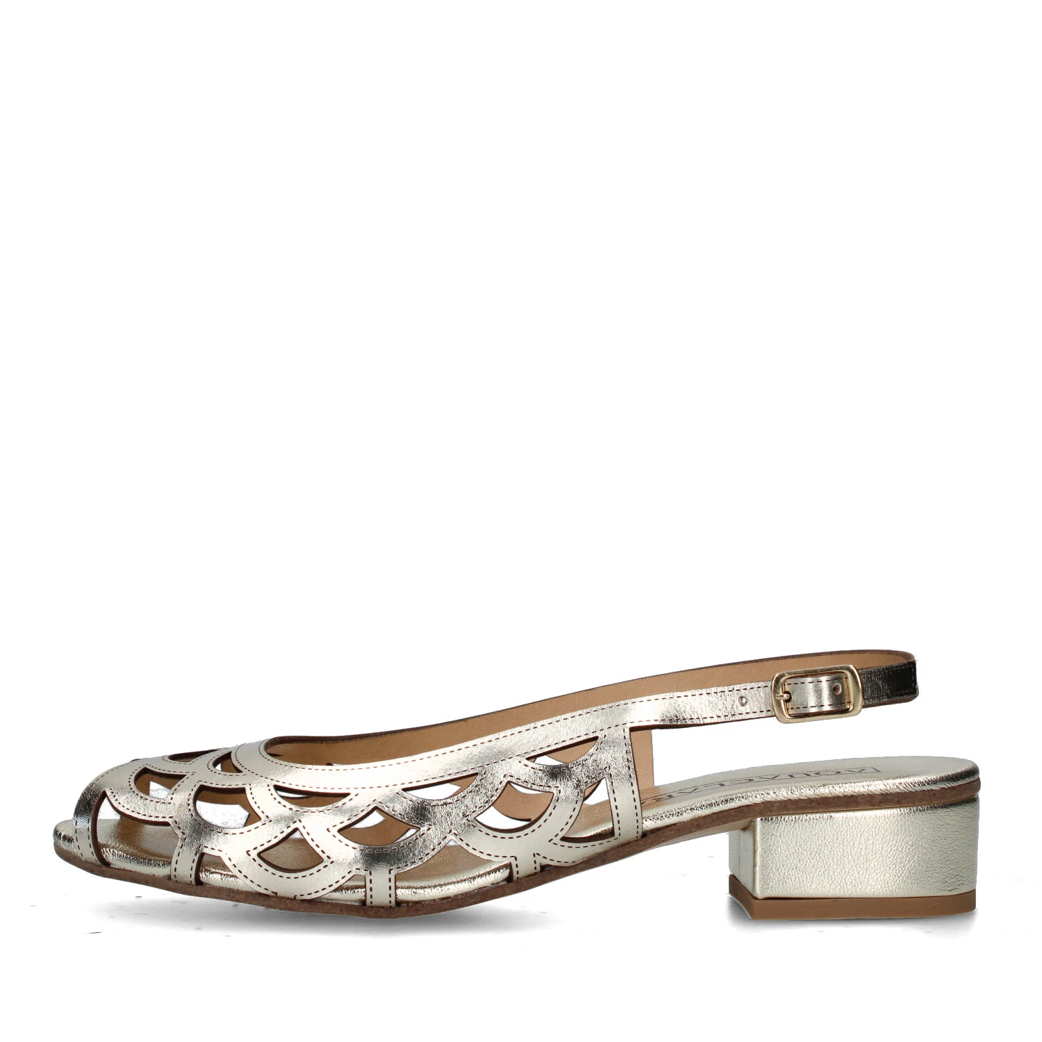 SANDALI TACCO BASSO V-TORONTO DONNA ORO