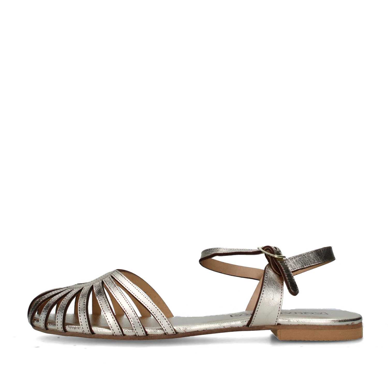 SANDALI TACCO BASSO V-LAMPEDUSA DONNA ORO