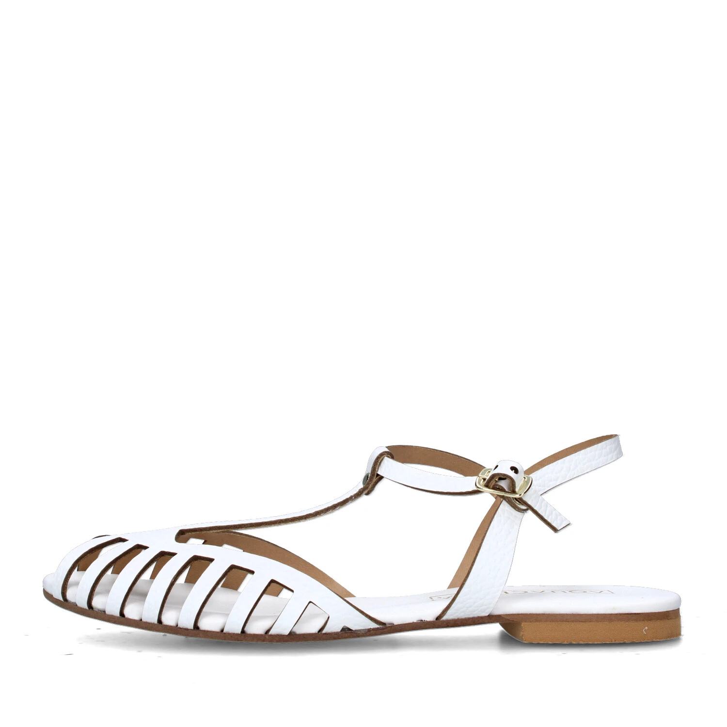 SANDALI TACCO BASSO V-STROMBOLI DONNA BIANCO
