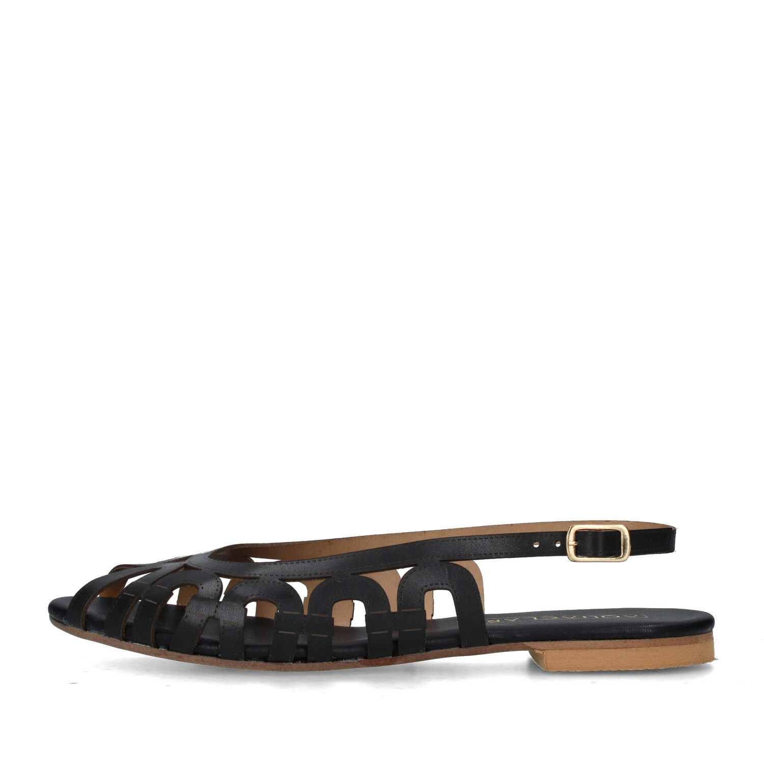 SANDALI TACCO BASSO V-VIETRI DONNA NERO