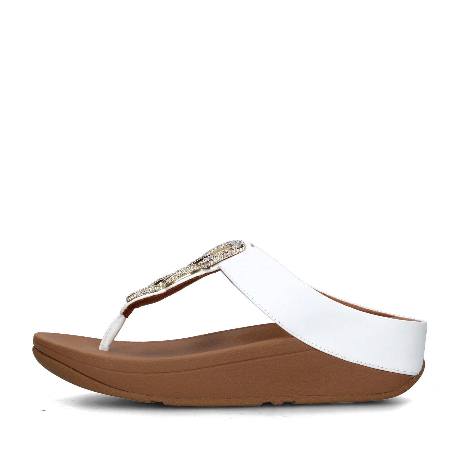 SANDALI CON ZEPPA HX2-194 DONNA BIANCO