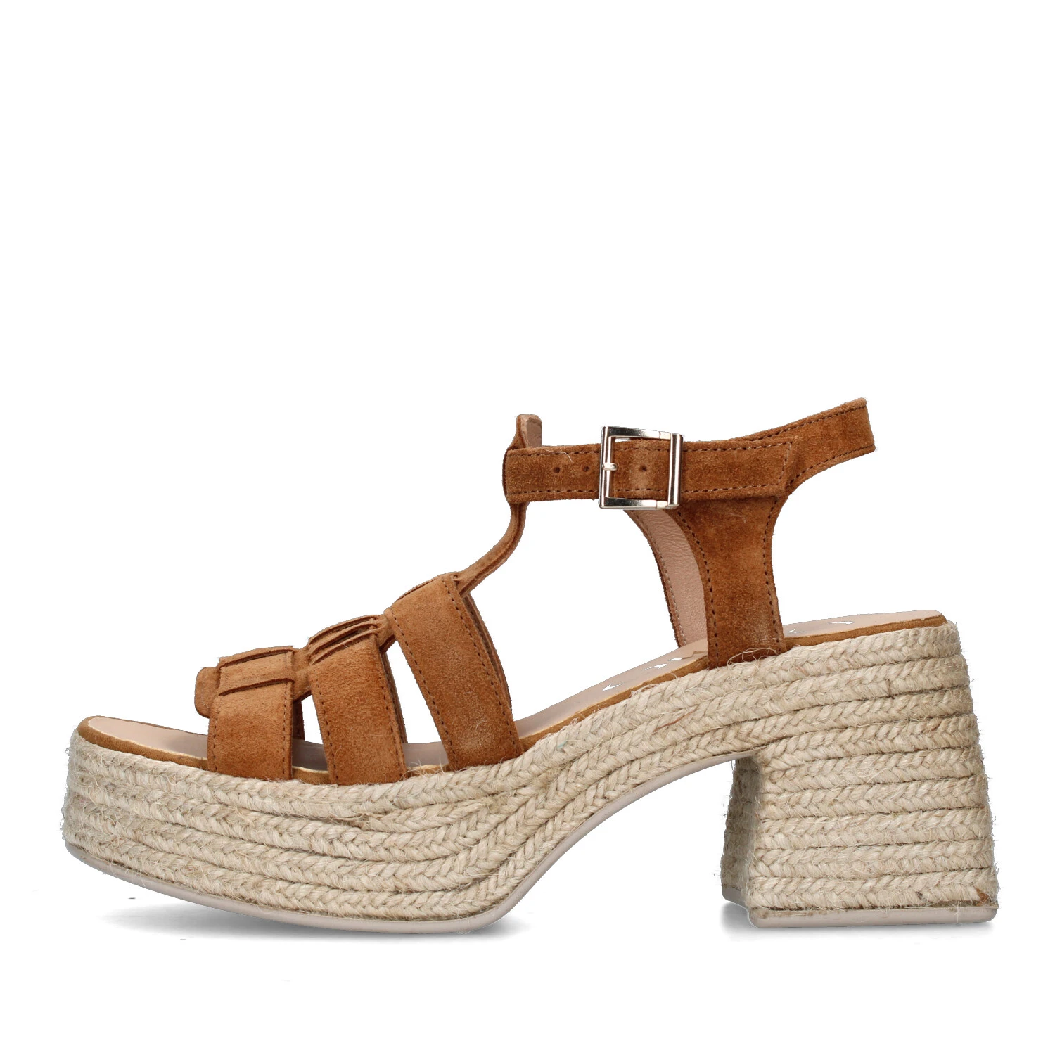 SANDALI TACCO ALTO MYLAN DONNA MARRONE CHIARO