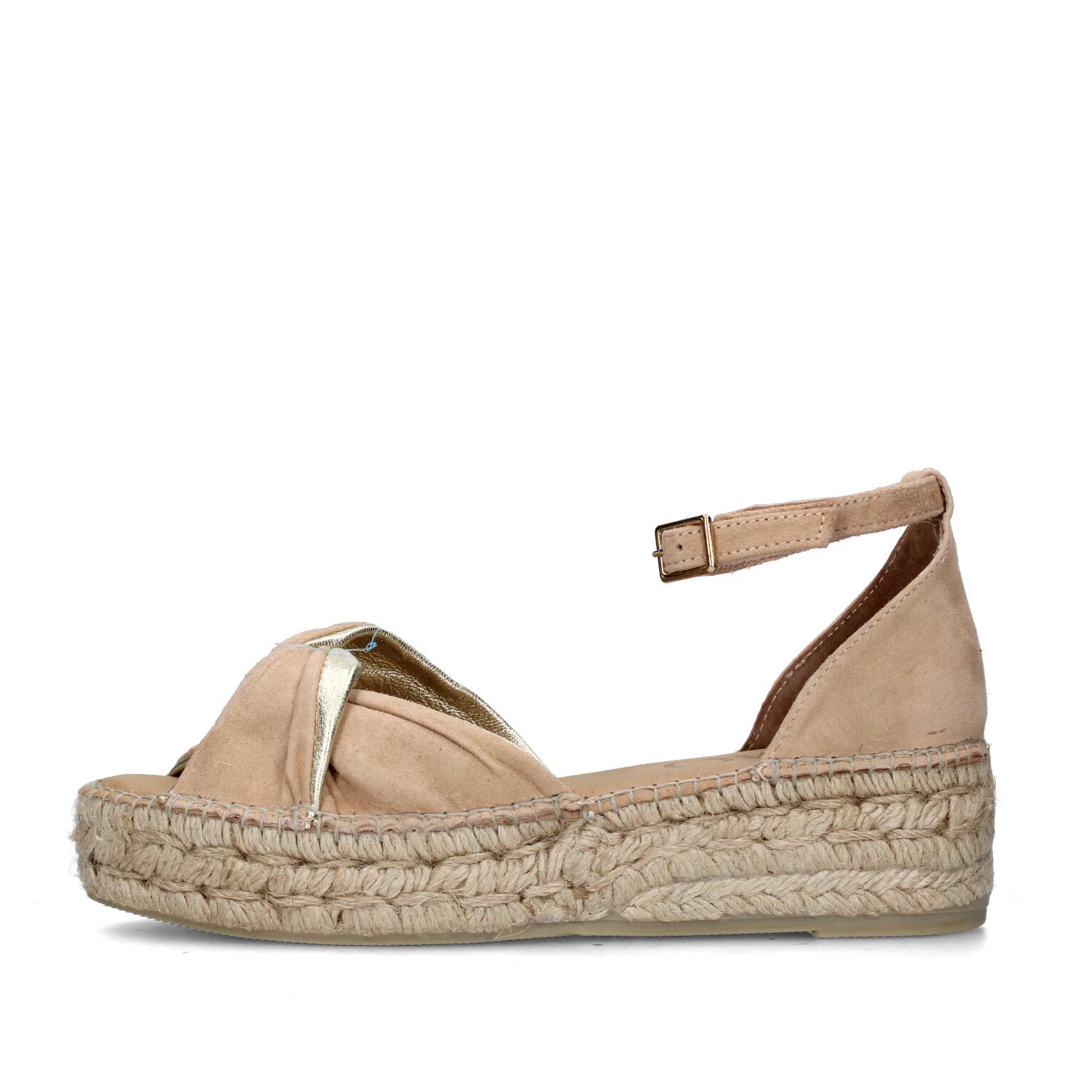 SANDALI CON LA ZEPPA TORGOS ESPADRILLAS DONNA BEIGE CHIARO
