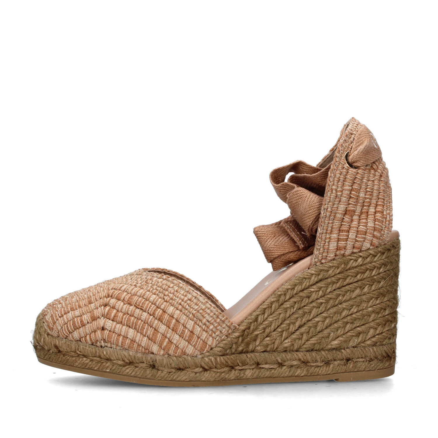 SANDALI CON ZEPPA ABILO ESPADRILLAS DONNA MARRONE CHIARO