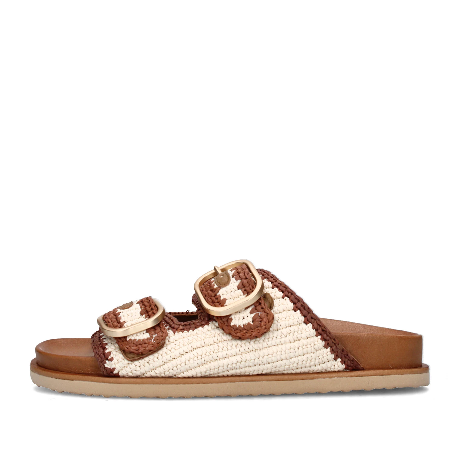 CIABATTE 396024 DONNA BEIGE MARRONE