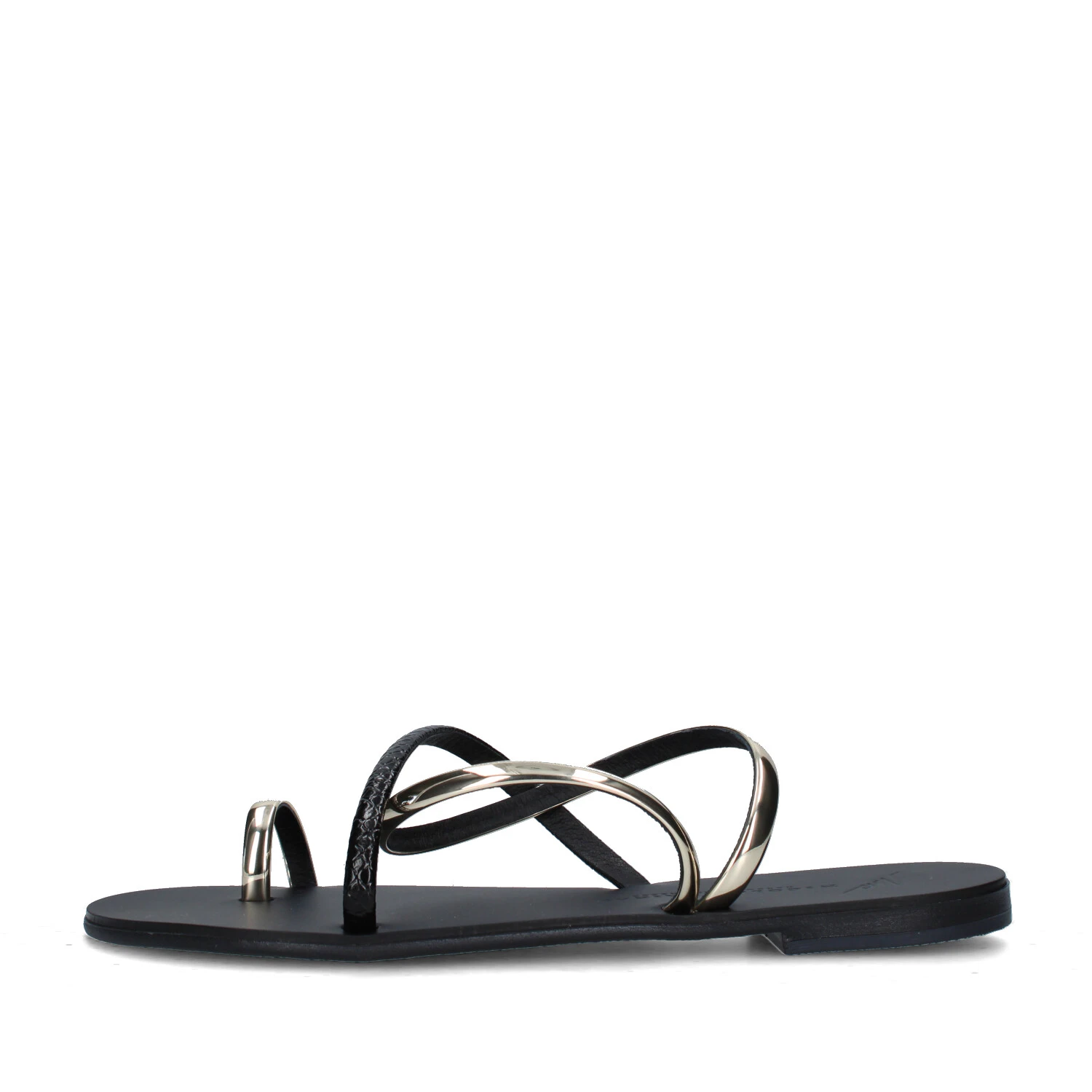 SANDALI TACCO BASSO 63-T DONNA NERO