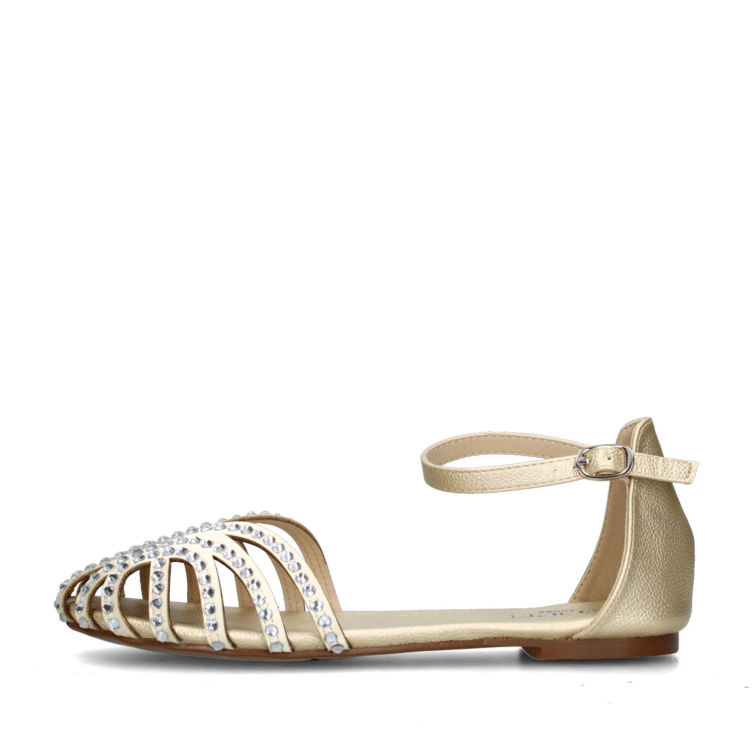 SANDALI TACCO BASSO T-230-W DONNA ORO