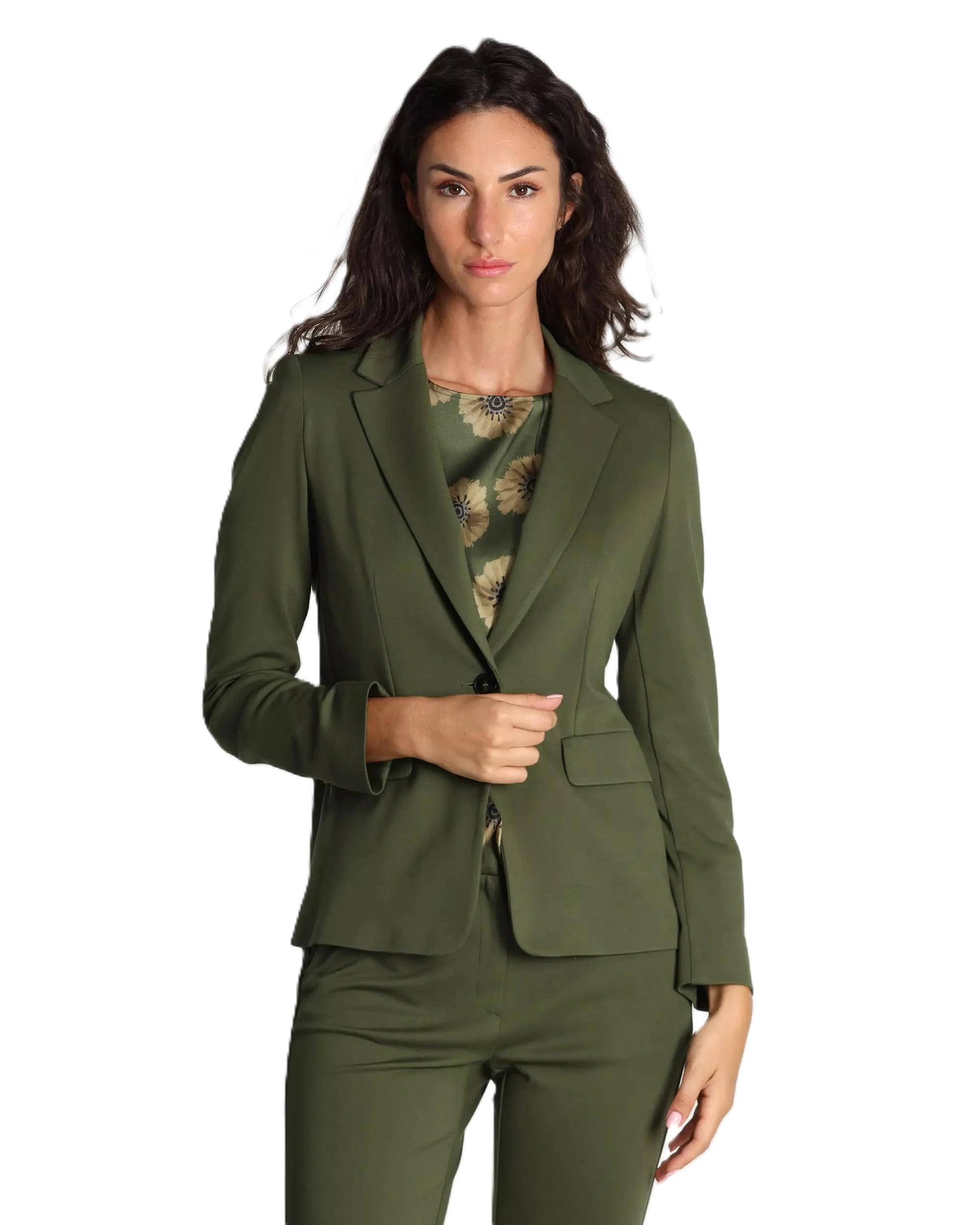 BLAZER IN JERSEY GAMMMA DONNA VERDE