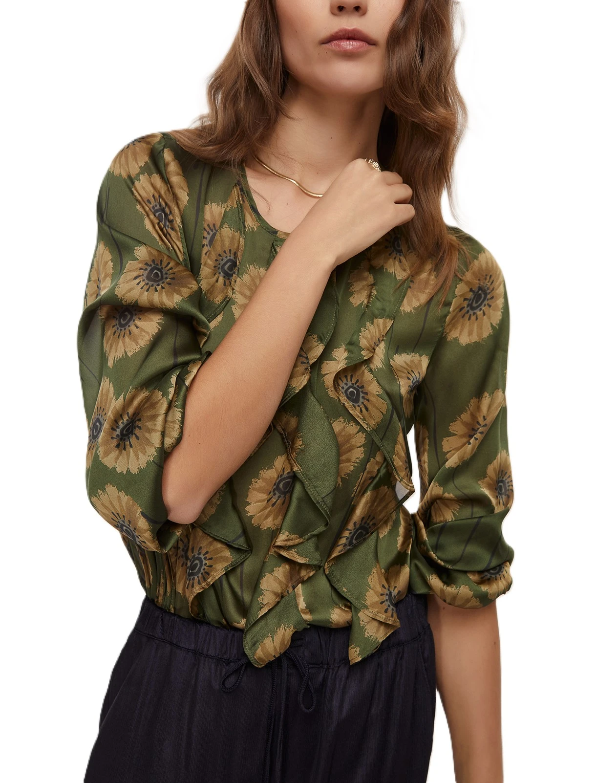 MAGLIA IN RASO SALUTE DONNA  VERDE