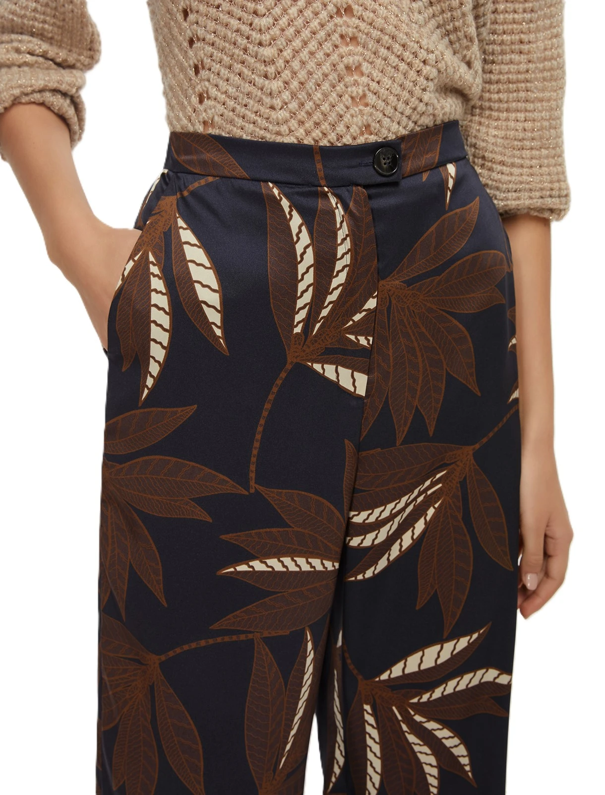 PANTALONI PALAZZO VANDEA BLU
