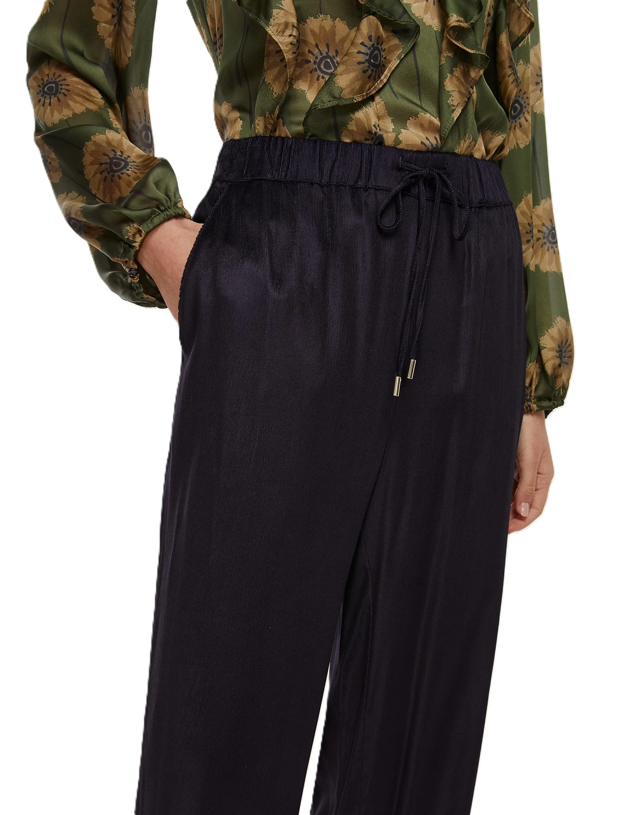 JOGGERS IN VISCOSA ISOTTA DONNA BLU