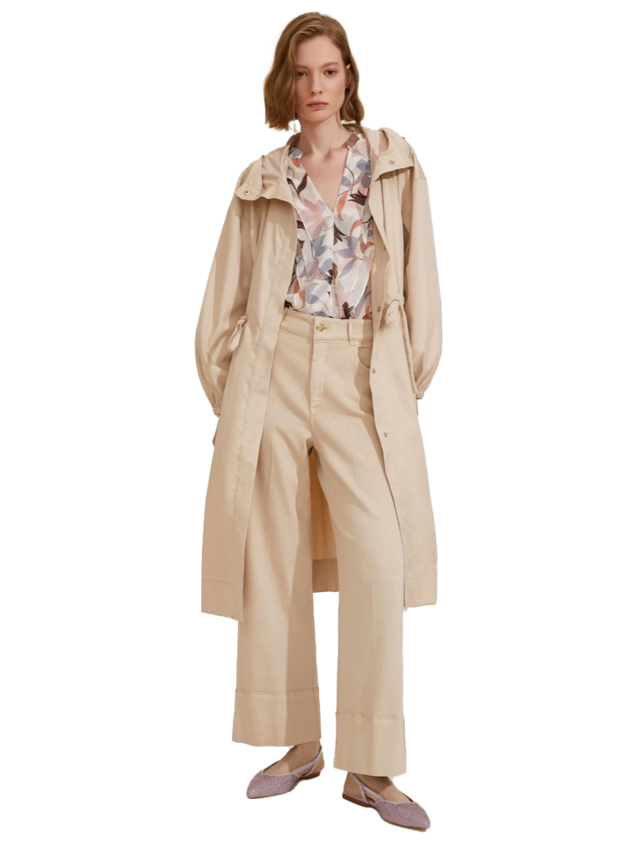 PANTALONI A PALAZZO DISPLAY DONNA MARRONE