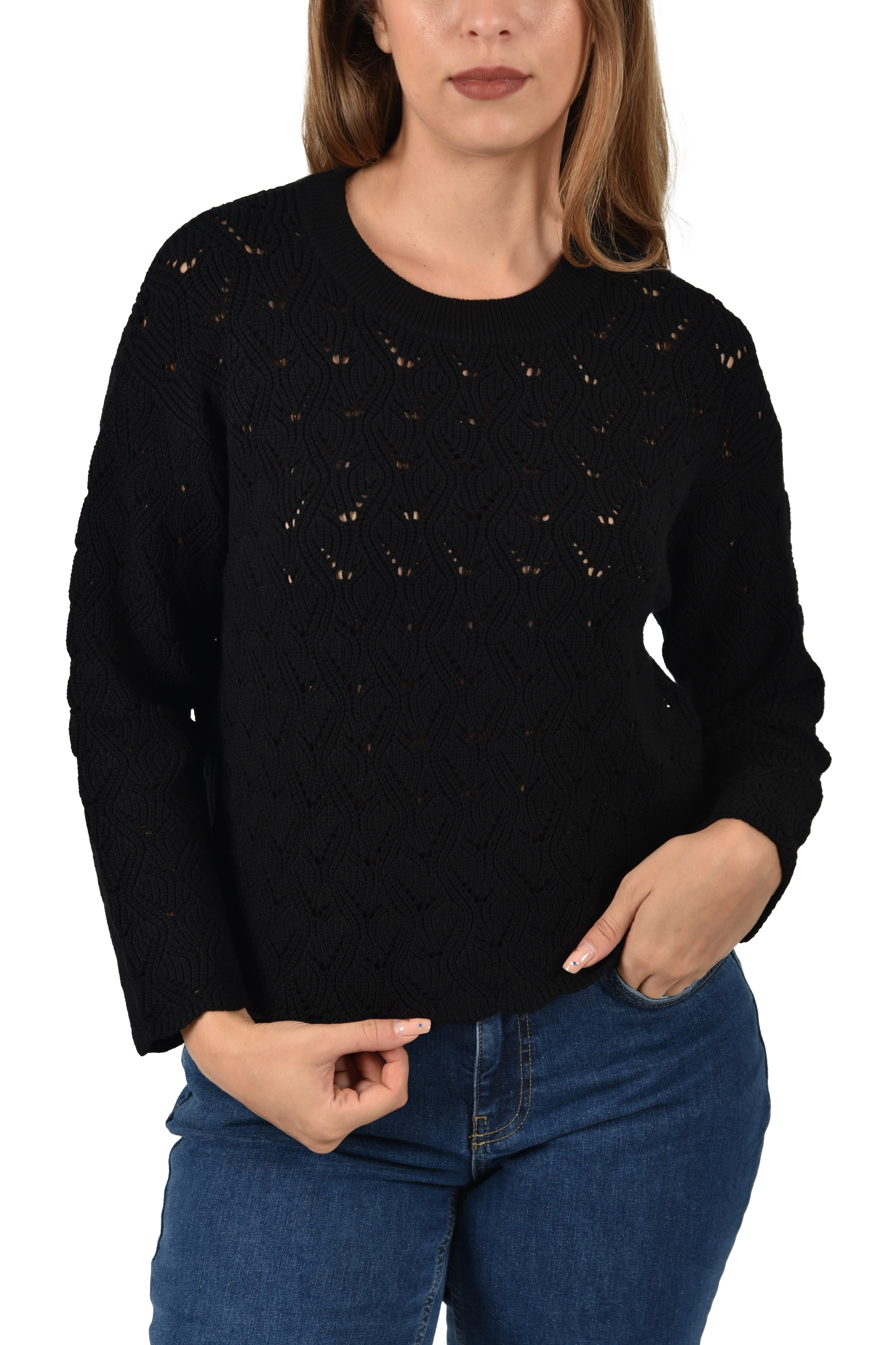 MAGLIA GIROCOLLO MISTO VISCOSA