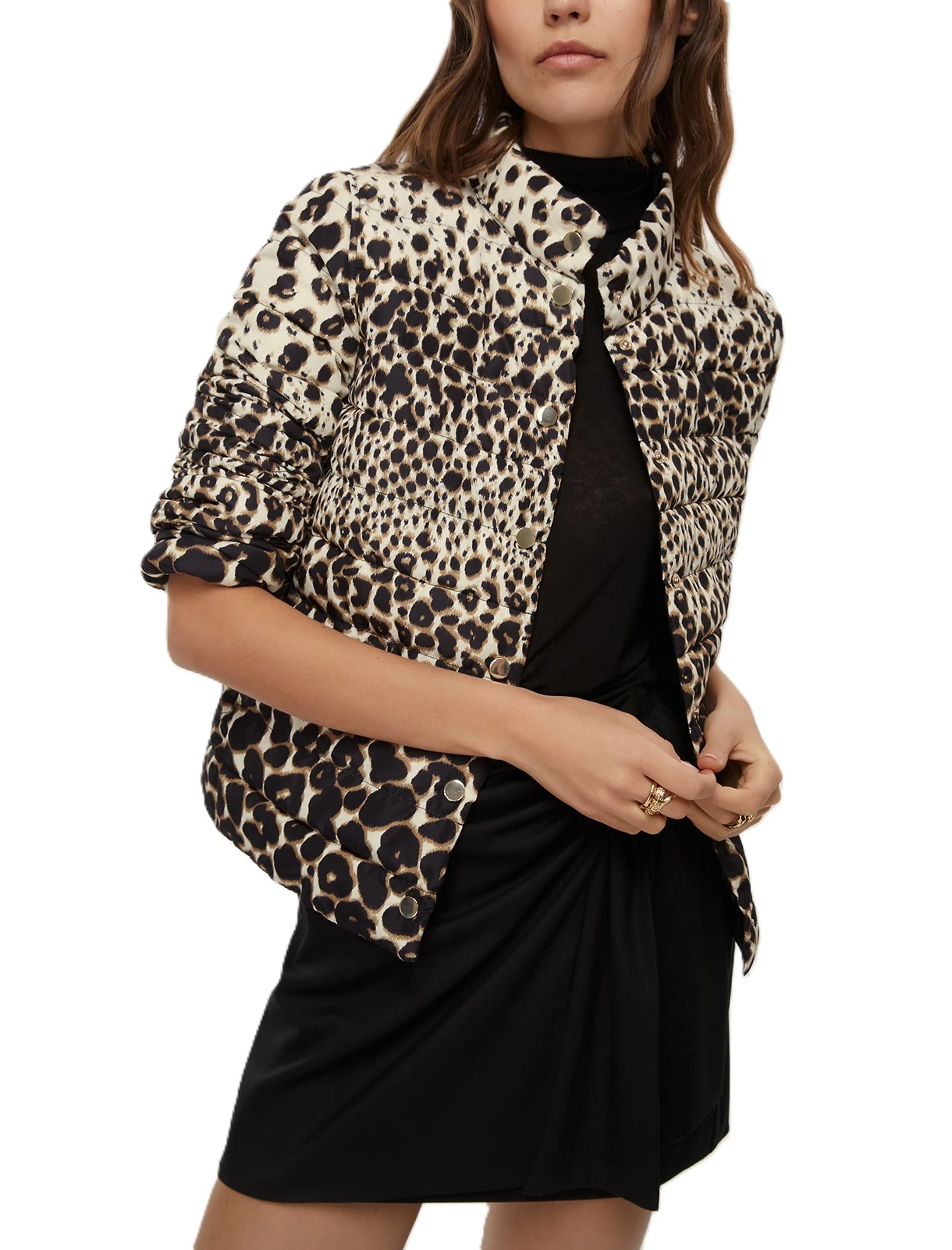 PIUMINO ANIMALIER RAMPA DONNA MARRONE