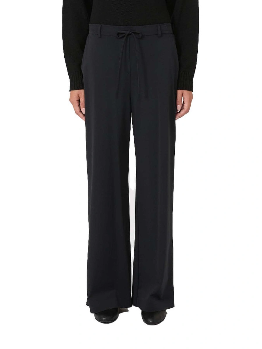 PANTALONI PALAZZO CON ELASTICO IN VITA CONFORTEVOLE DONNA NERO
