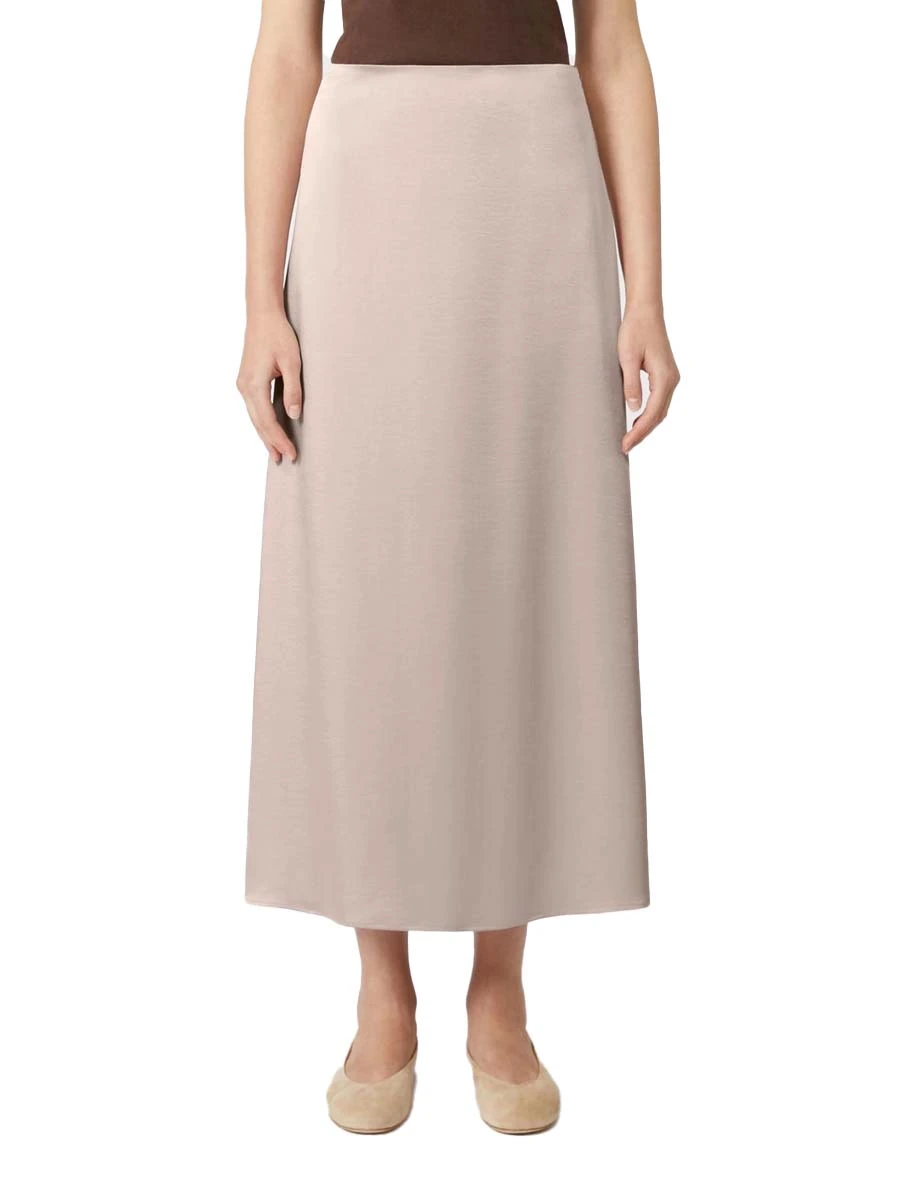 GONNA LUNGA IN RASO DONNA ROSA