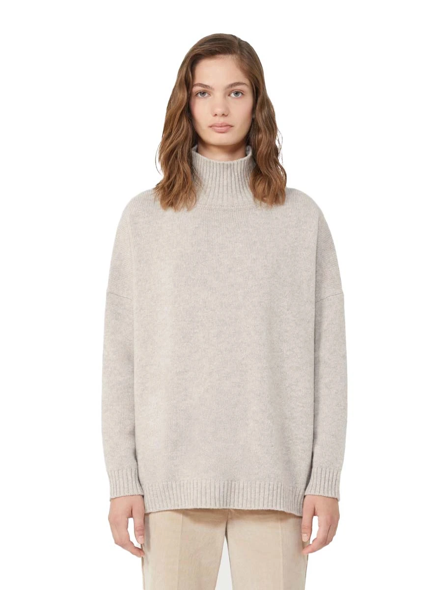 DOLCEVITA IN LANA CON BORDI RIFINITI A COSTE DONNA BEIGE