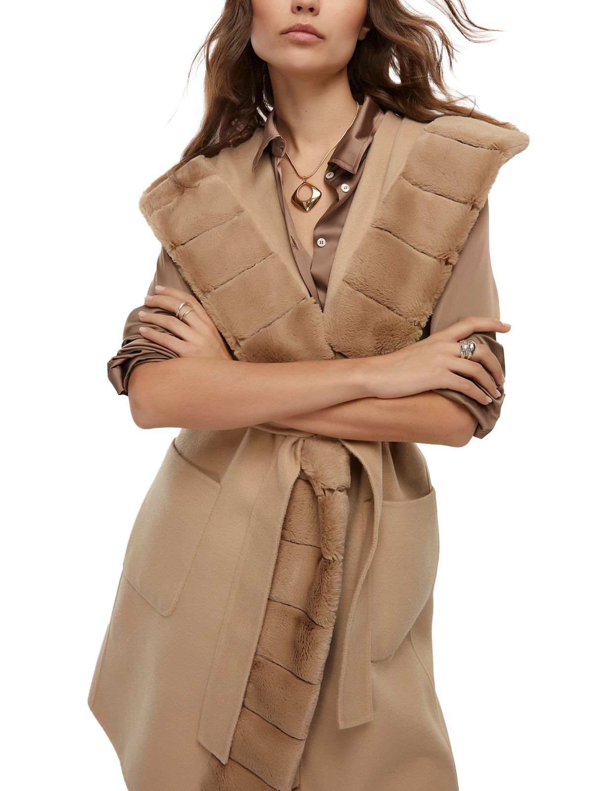CAPPOTTO SMANICATO FORMOSA DONNA BEIGE