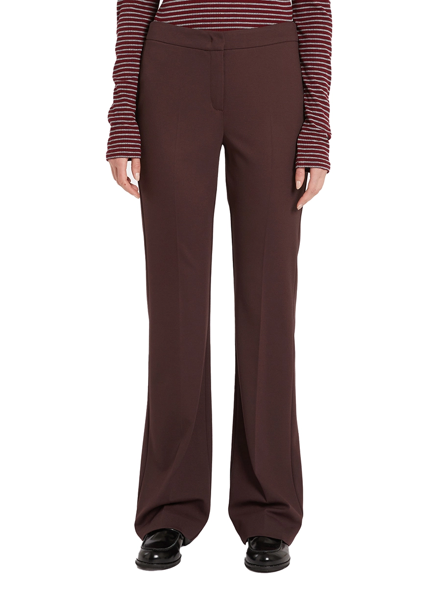 PANTALONI A ZAMPA IN JERSEY RAMATA DONNA BORDEAUX