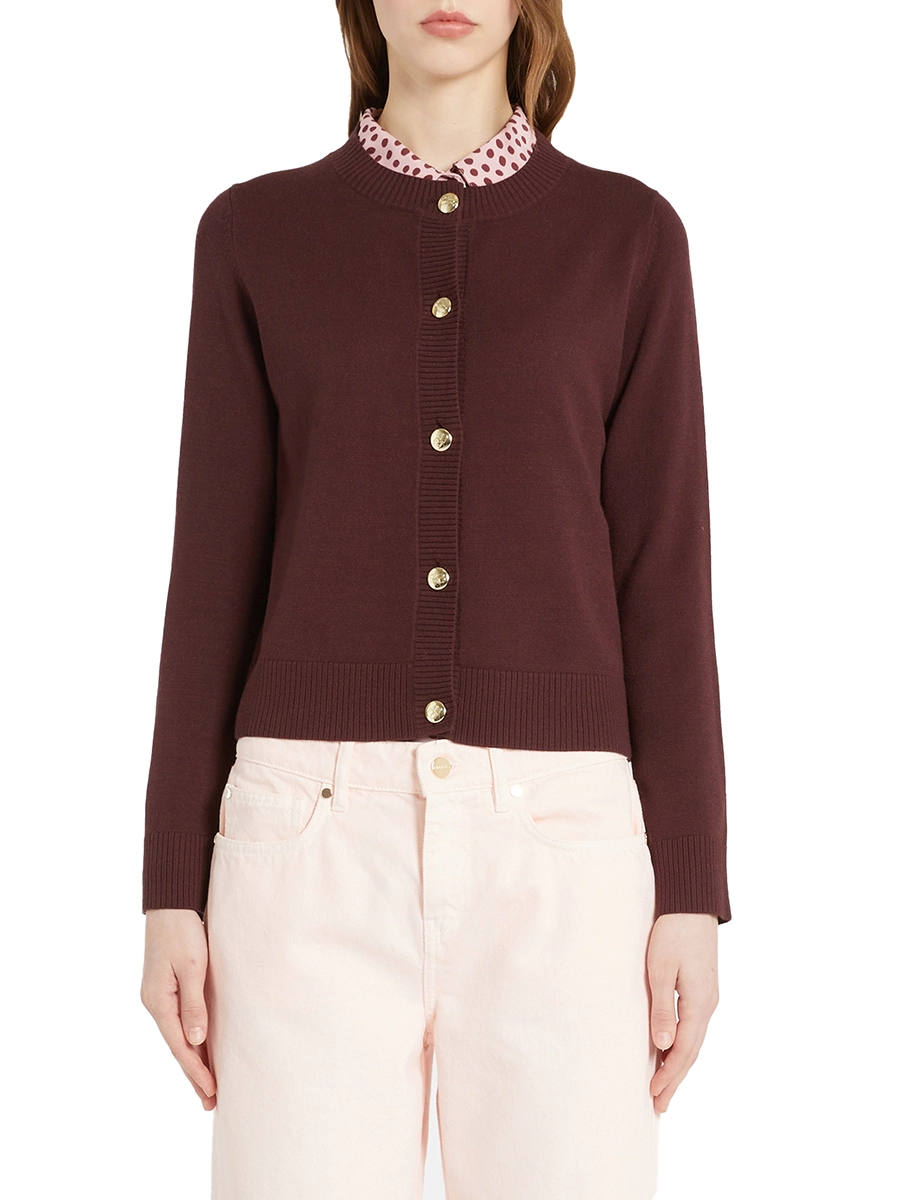CARDIGAN IN MAGLIA LOSANNA DONNA BORDEAUX