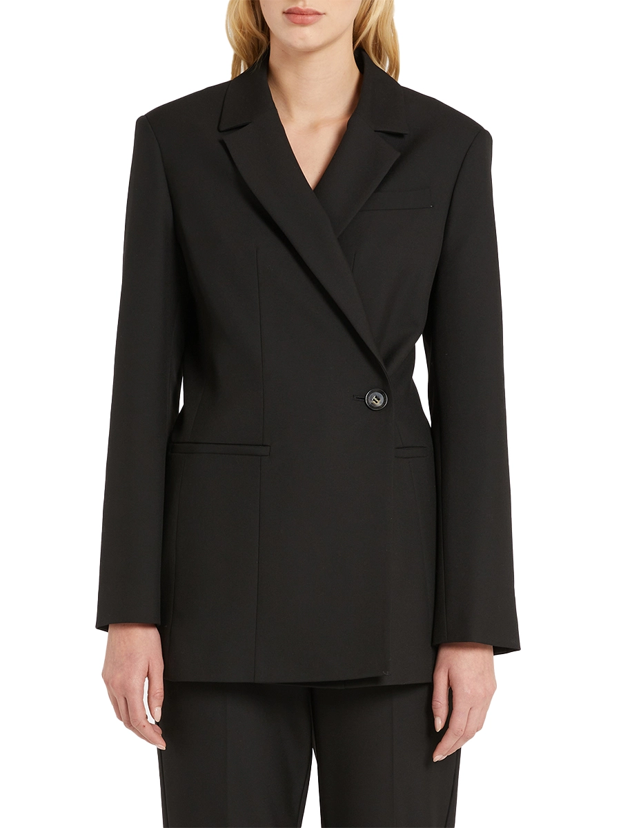 GIACCA BLAZER DOPPIOPETTO A UN BOTTONE BOSCHI DONNA NERO