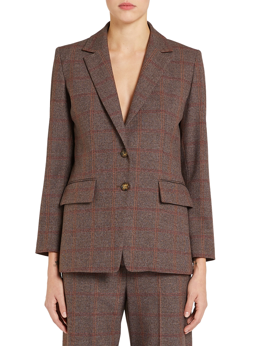 GIACCA BLAZER FANTASIA QUARK MARRONE DONNA