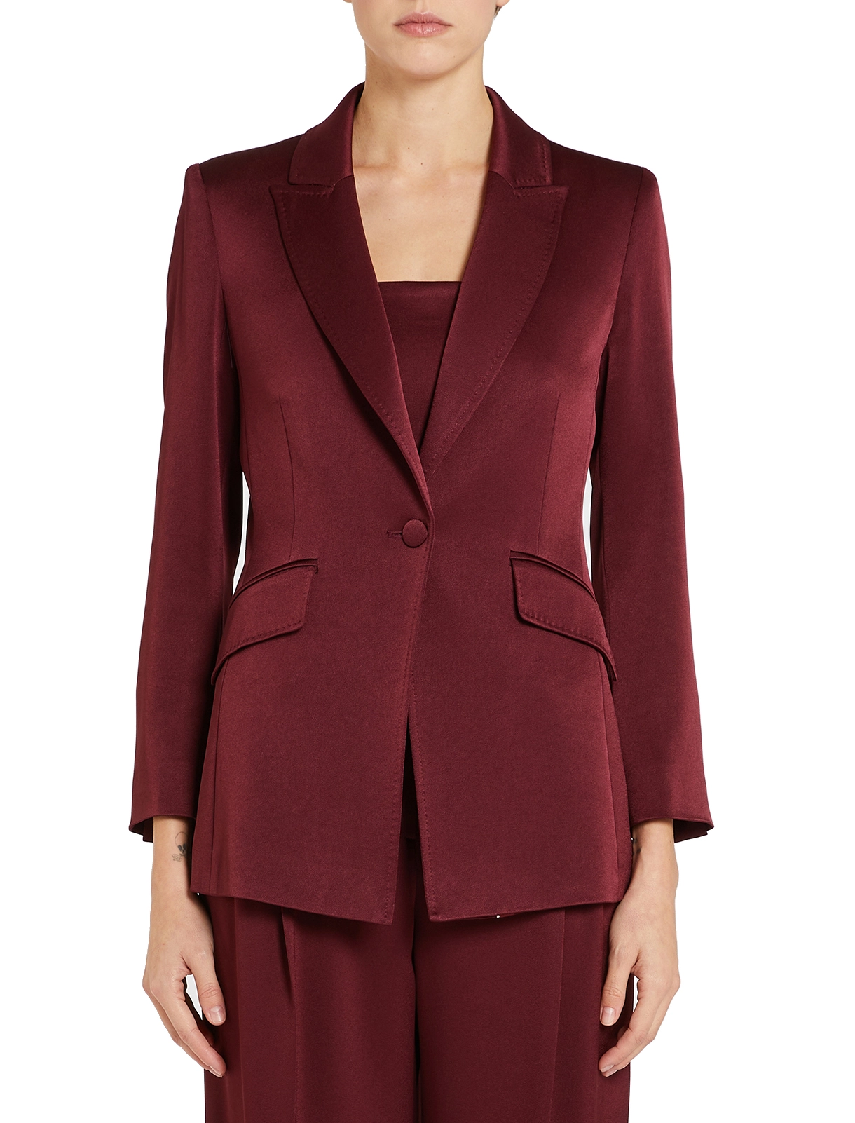 GIACCA BLAZER COGNAC DONNA BORDEAUX