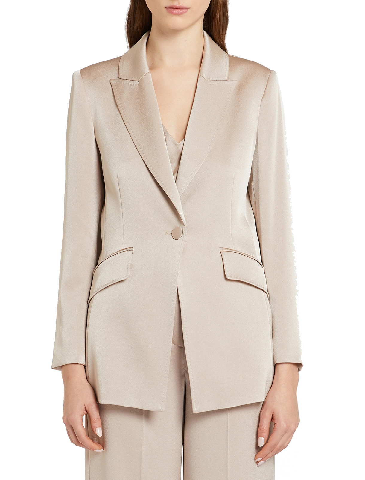 GIACCA BLAZER COGNAC DONNA ECRU