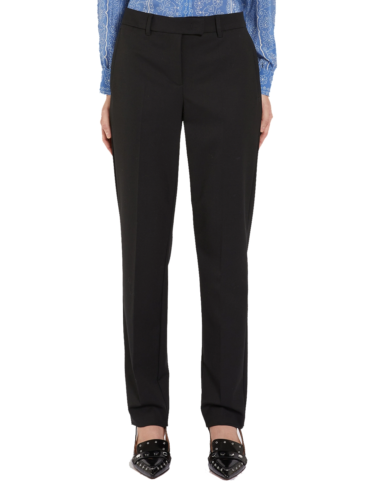 PANTALONI A SIGARETTA OPACO DONNA NERO