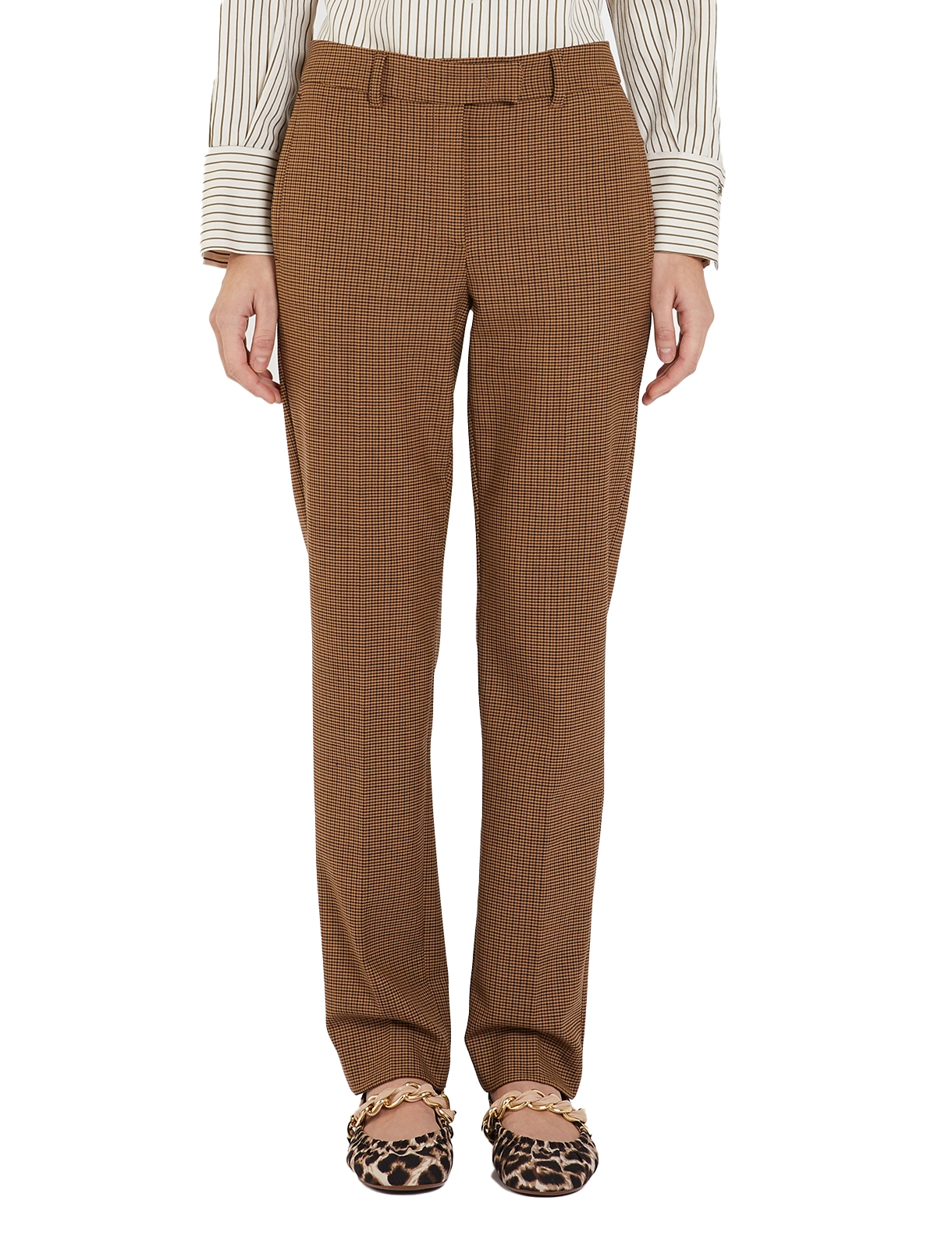 PANTALONI  A SIGARETTA OPACO DONNA BEIGE