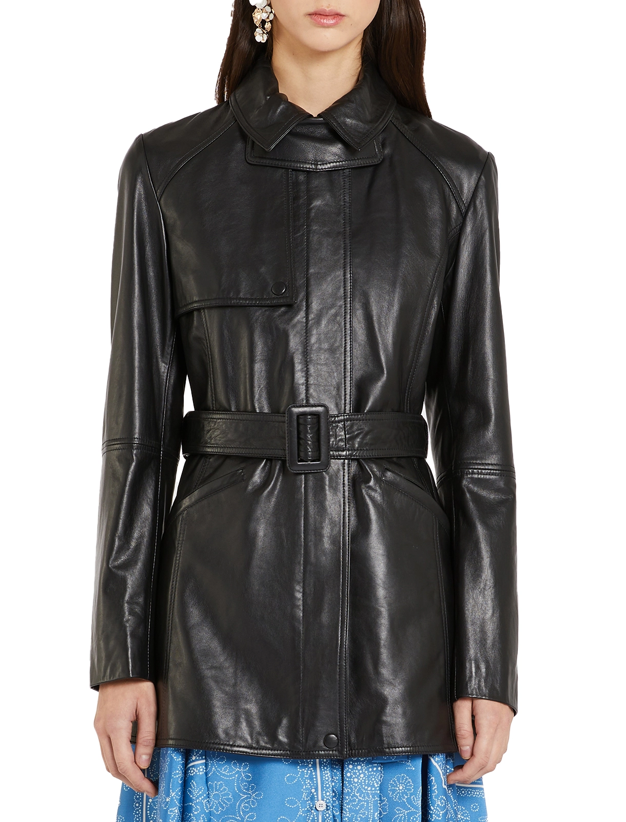 GIACCA IN PELLE SEDILE DONNA NERO