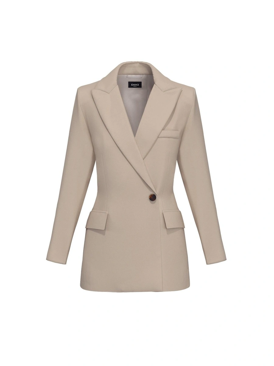 BLAZER CON CHIUSURA DOPPIOPETTO DONNA BEIGE