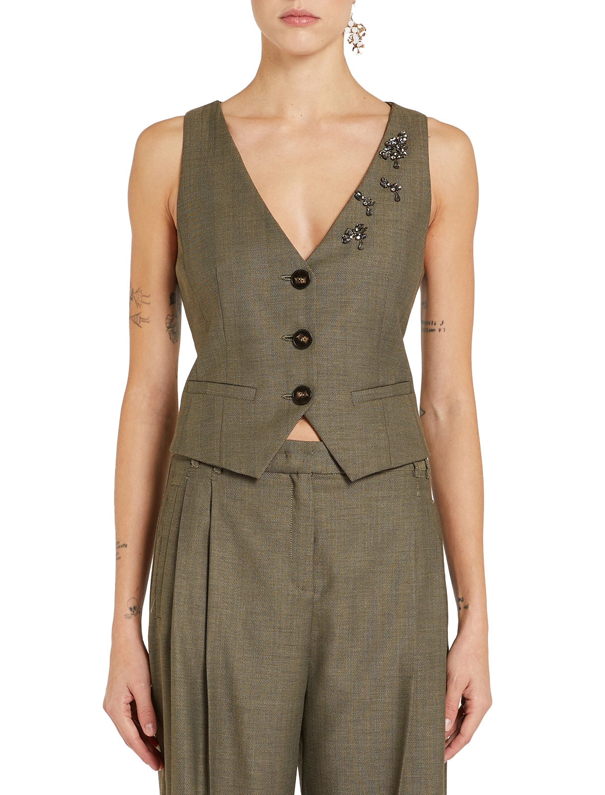 GILET CANTICO DONNA VERDE