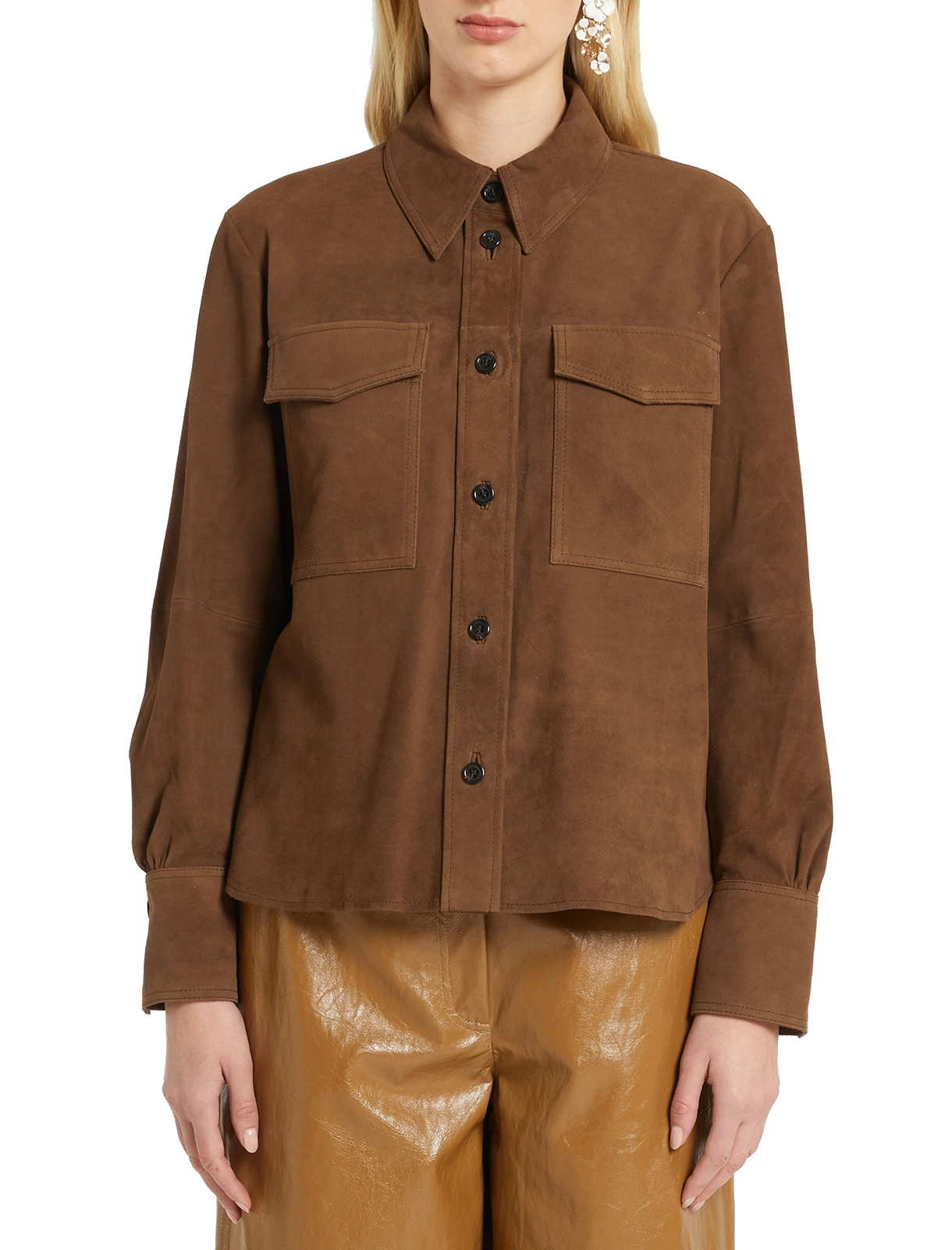 GIACCA IN PELLE GIOCO MARRONE