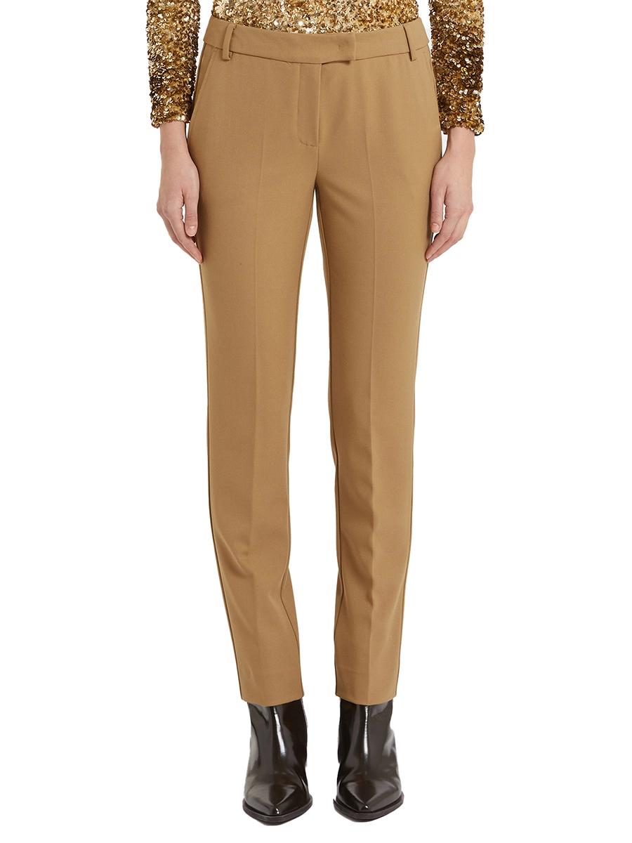 PANTALONI IN MISTO VISCOSA FLORIA DONNA OLIVA