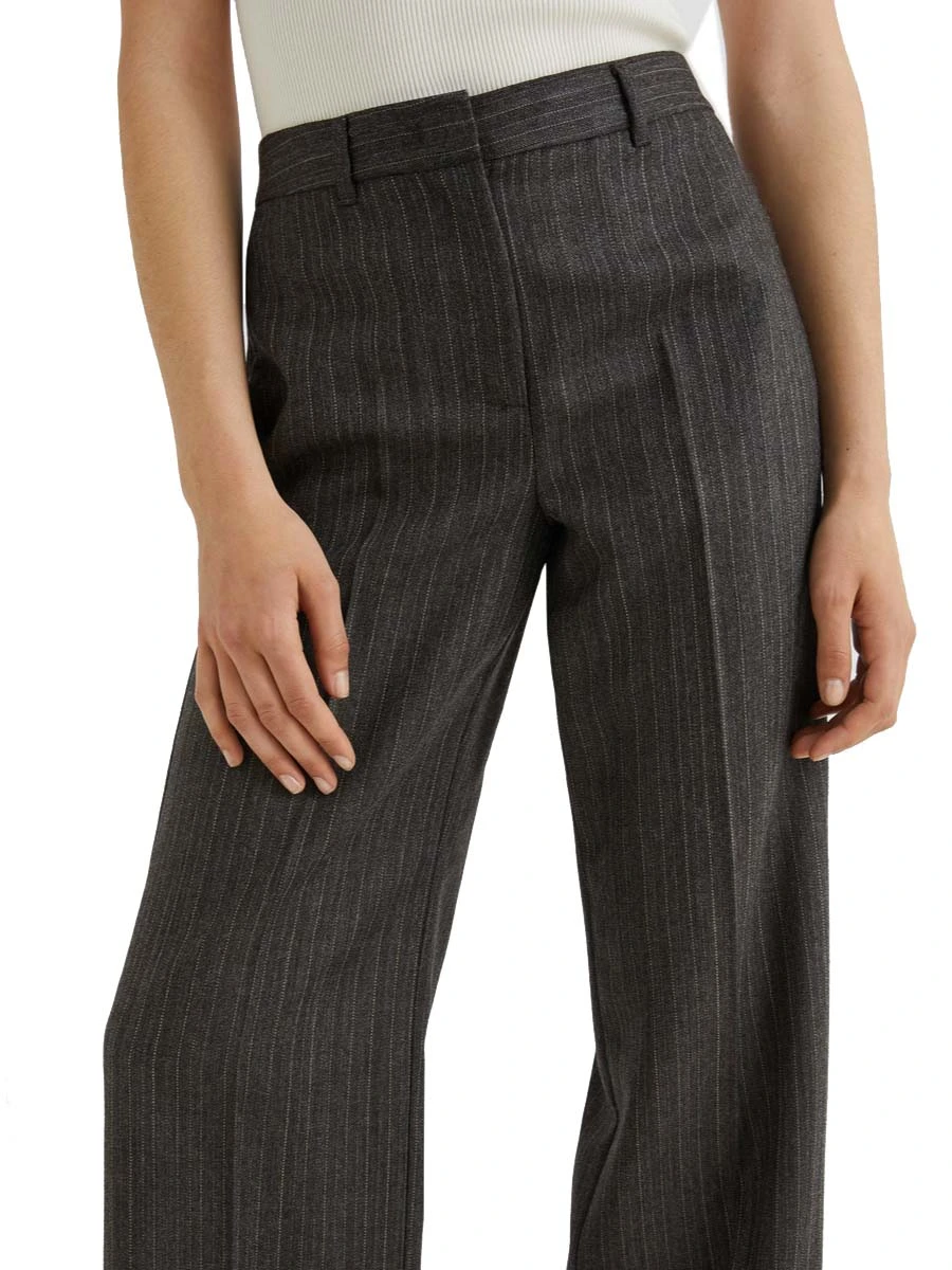 PANTALONI CHINO CON PASSANTI IN VITA DONNA MARRONE