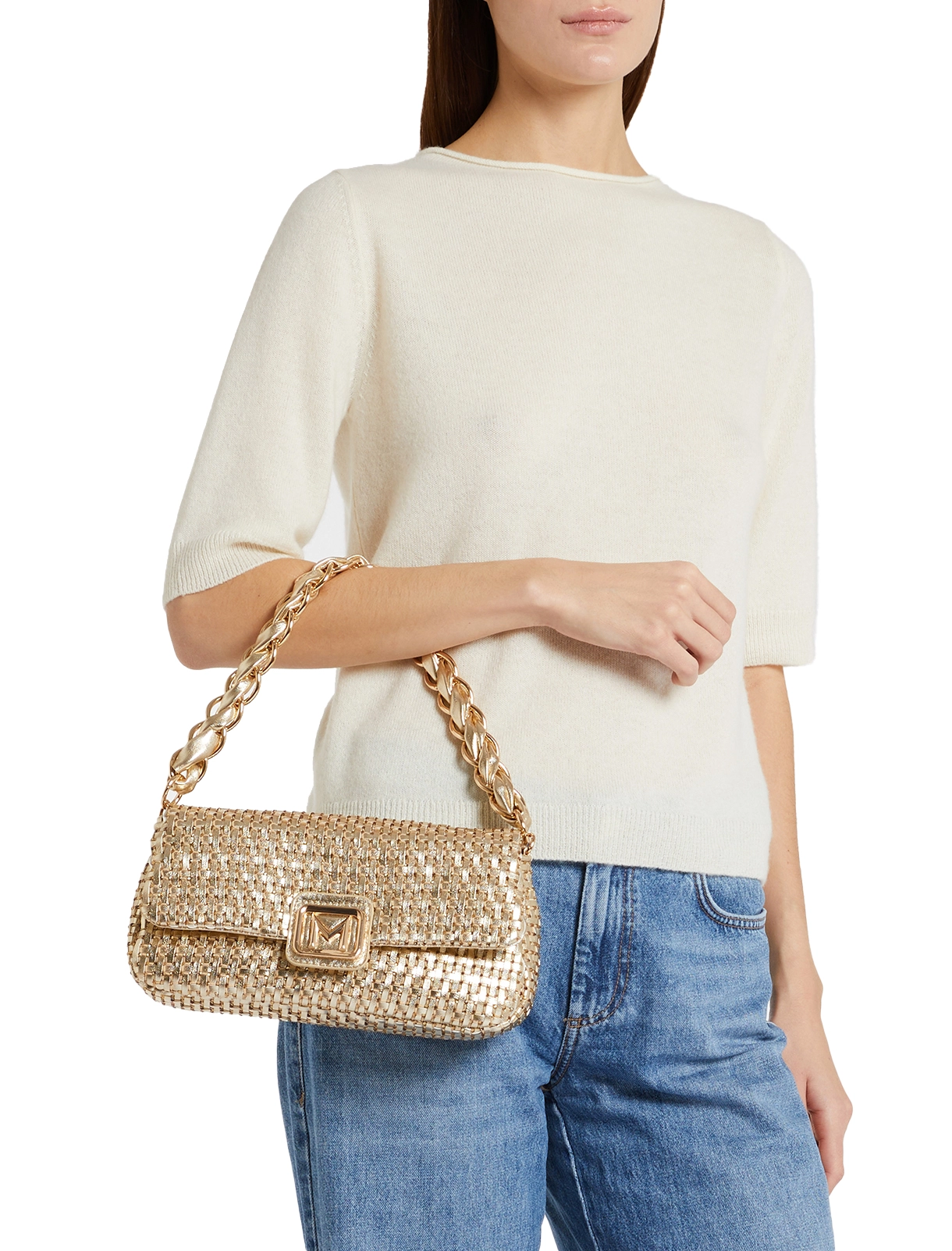 BORSA A SPALLA EMILY1 DONNA ORO