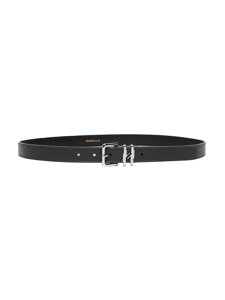 CINTURA IN PELLE CON PASSANTE DONNA ANTRACITE