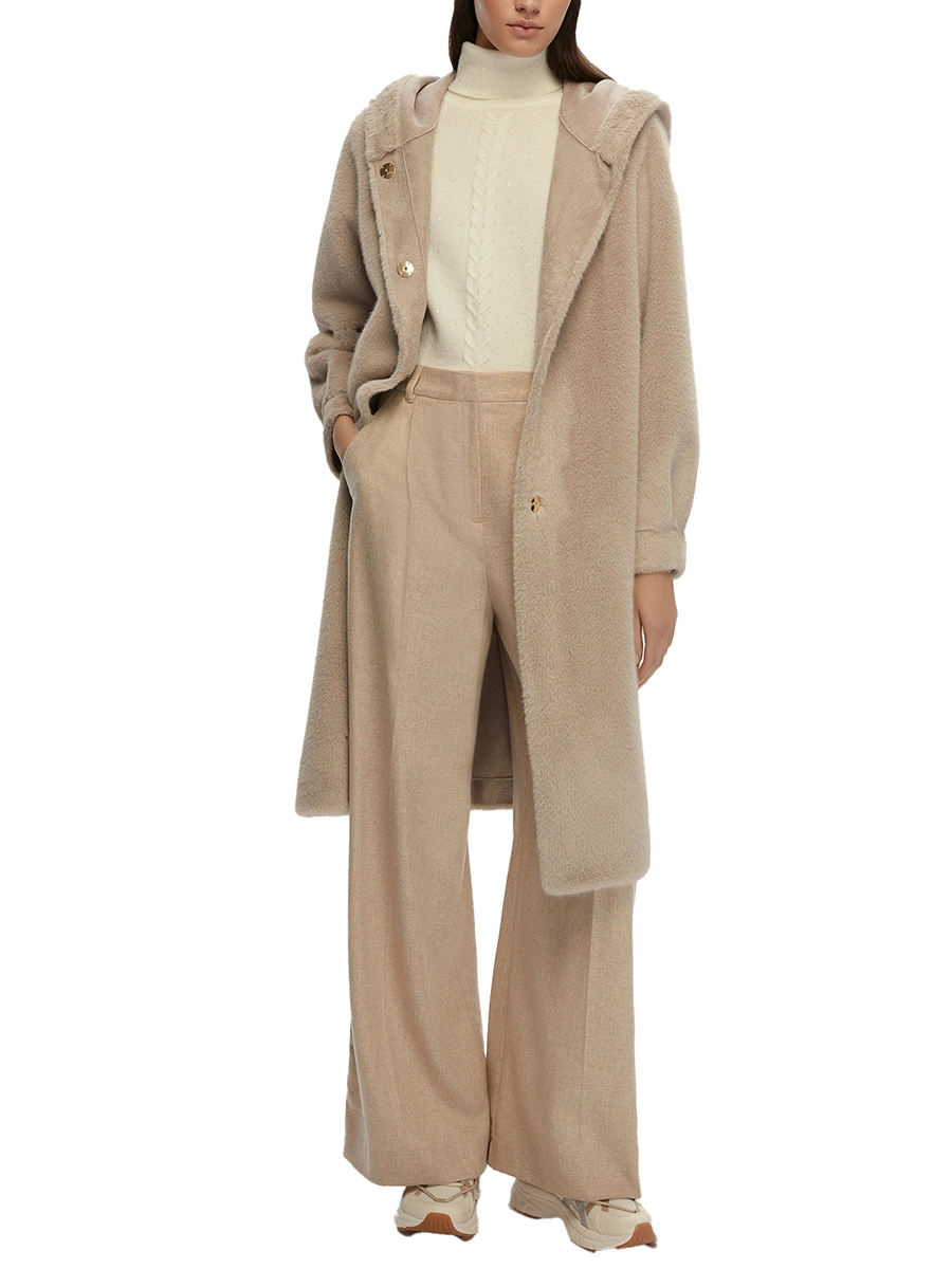 PANTALONE IN FLANELLA ODILIA DONNA BEIGE