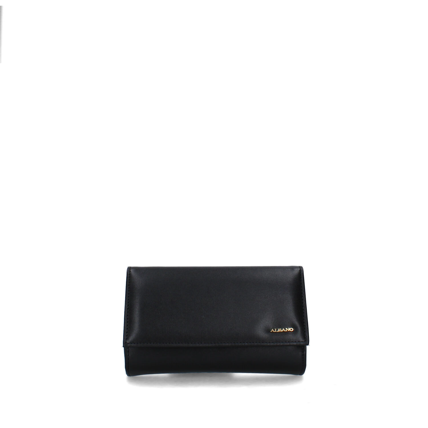 POCHETTE A1014-S SOFT TARGHETTA ORO DONNA NERO
