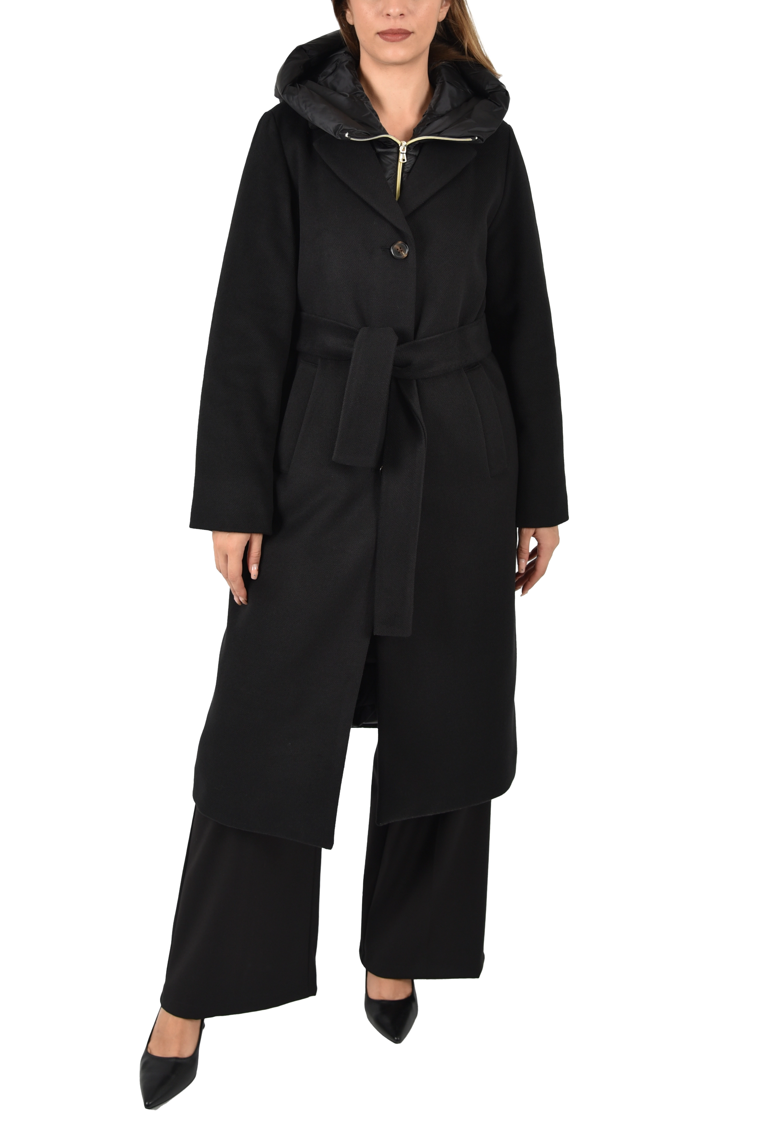 PIUMINO IN PANNO SOFT IMBOTTITO DONNA NERO