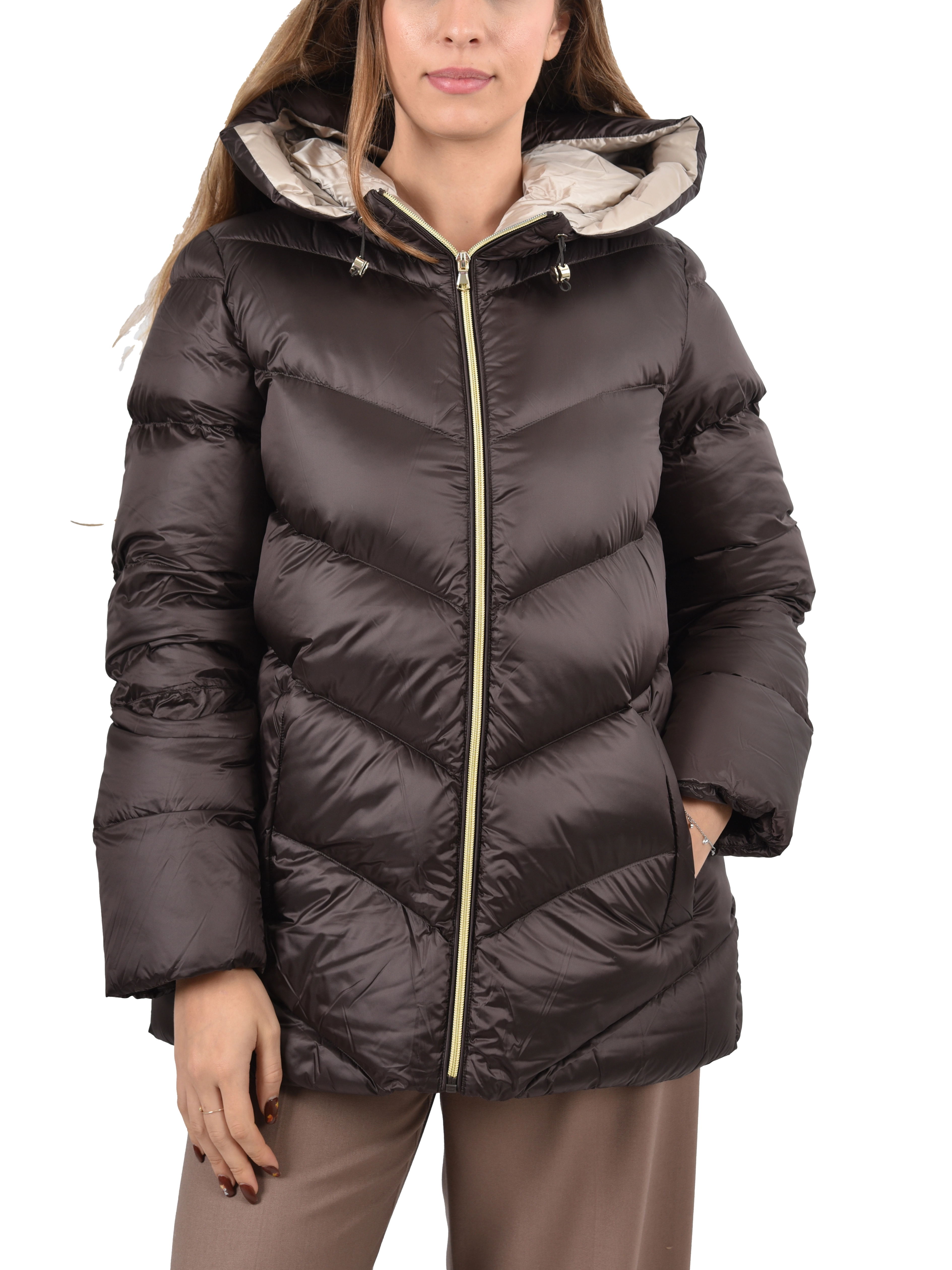 Emme Marella PIUMINO IN TAFFETA DONNA NERO Step By Step Shop