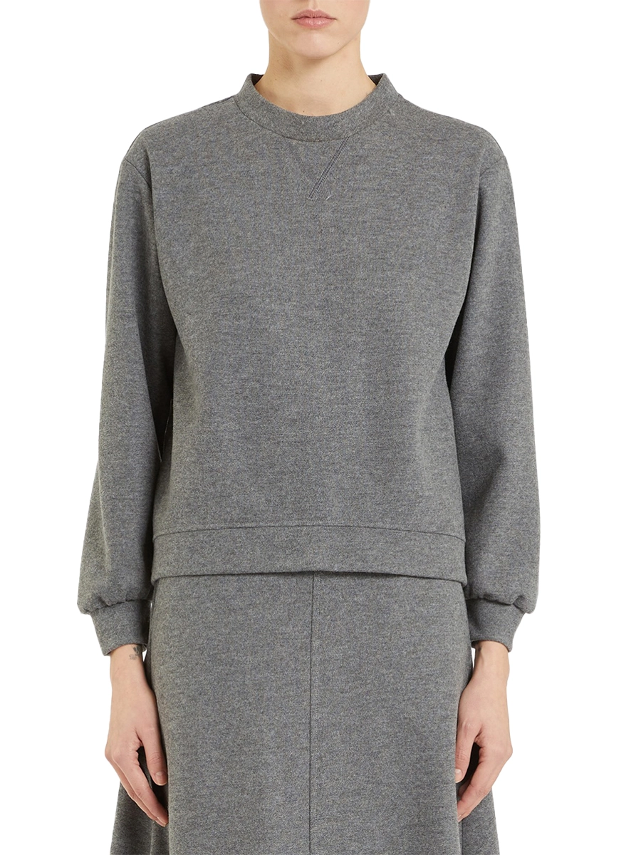 FELPA GIROCOLLO MISTO LANA ROSTOK DONNA GRIGIO