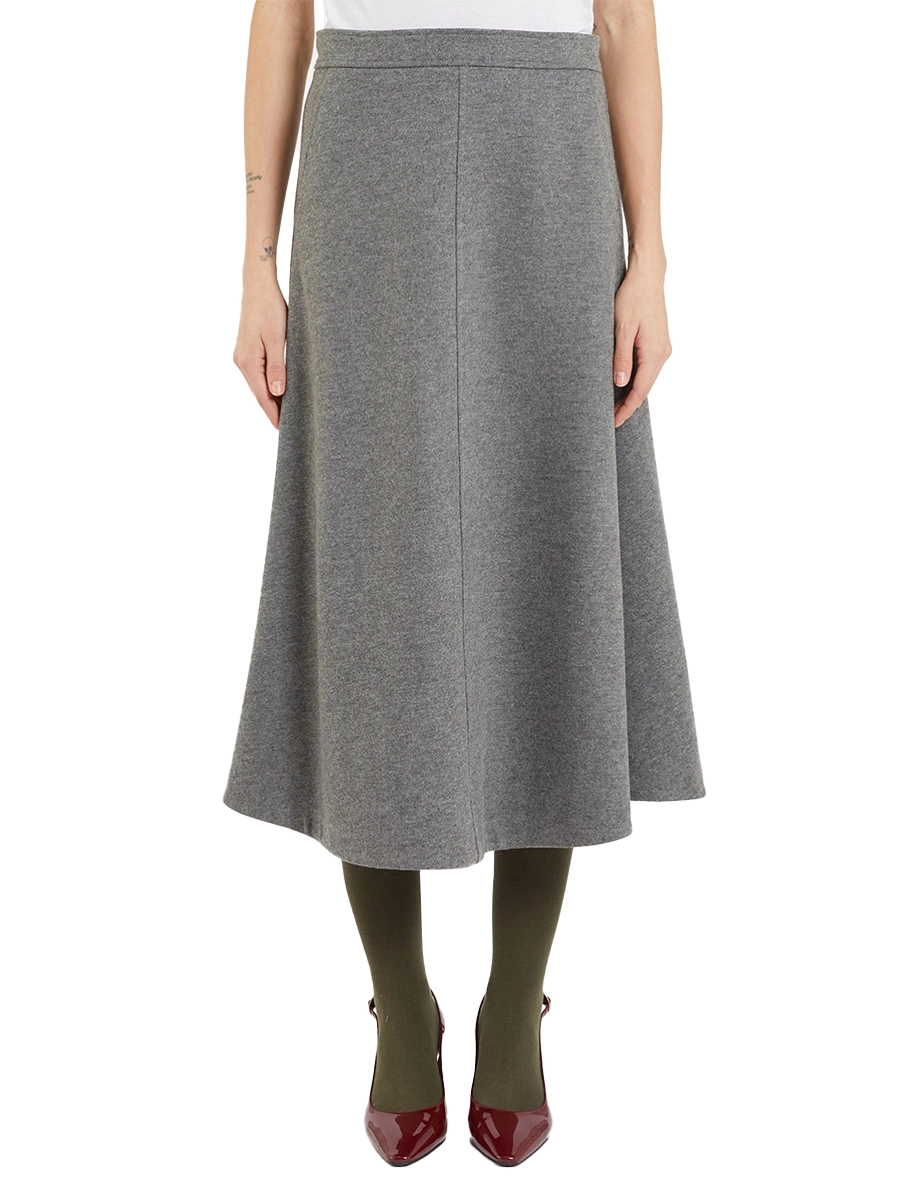 GONNA MIDI MISTO LANA ORTONA DONNA GRIGIO